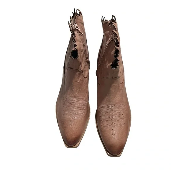 Roan by Bed Stu Diabolical Leather Boots Booties Size 8.5 Western Cowboy - Picture 4 of 11